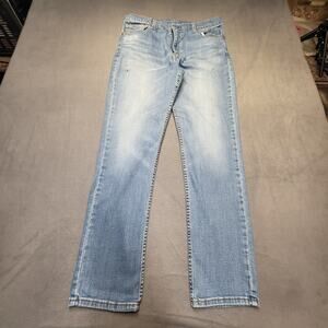 Levi's 511 Jeans Mens 34x31 Blue Slim Straight Leg Stretch Distressed